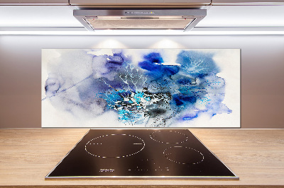 Glazen achterwand keuken Abstracte bloemen