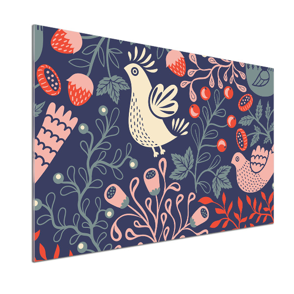 Achterwand keuken Kippenuil planten