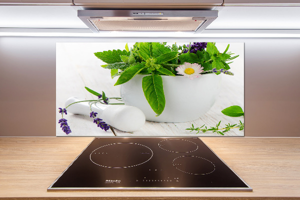 Keuken achterwand Vijzel en kruiden