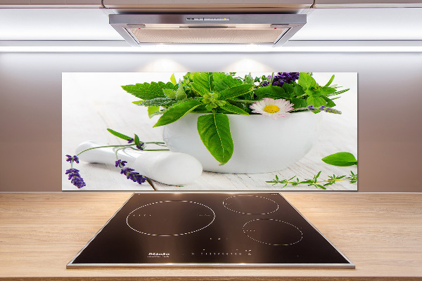 Keuken achterwand Vijzel en kruiden