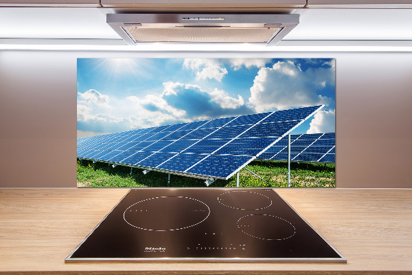 Spatplaat keuken Zonnebatterijen