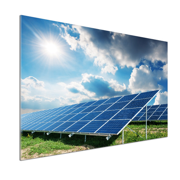 Spatplaat keuken Zonnebatterijen