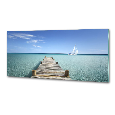 Spatplaat keuken Houten steiger