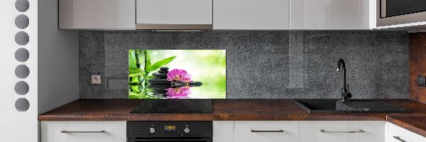 Spatscherm keuken Orchidee