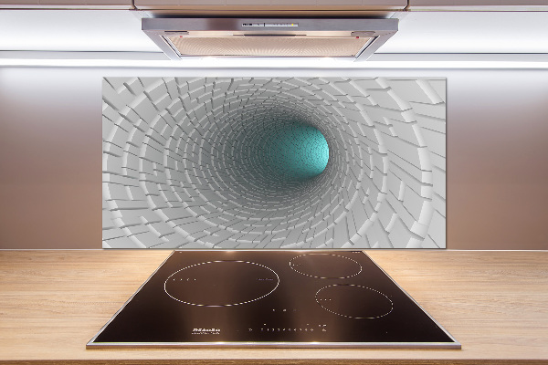 Spatscherm keuken 3D-tunnel