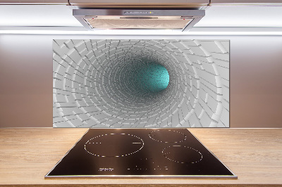 Spatscherm keuken 3D-tunnel