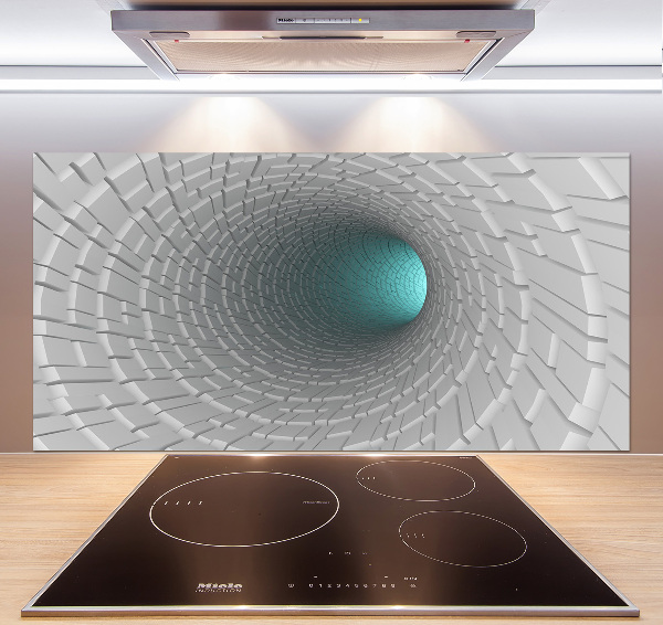 Spatscherm keuken 3D-tunnel