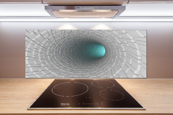 Spatscherm keuken 3D-tunnel