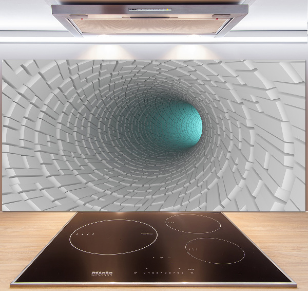 Spatscherm keuken 3D-tunnel