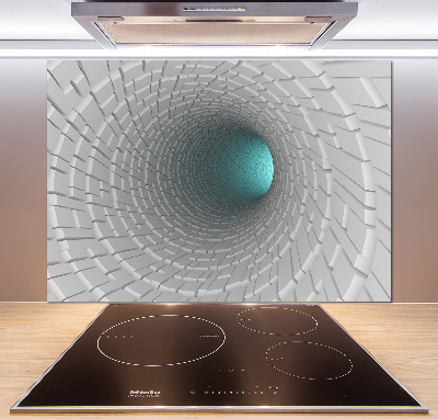 Spatscherm keuken 3D-tunnel