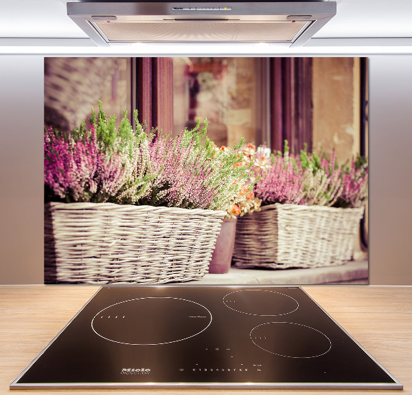 Keuken achterwand Lavendel in een pot