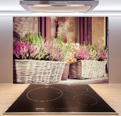 Keuken achterwand Lavendel in een pot