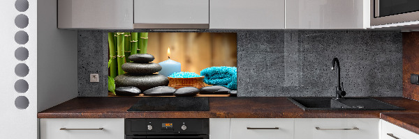 Spatscherm keuken Bamboe