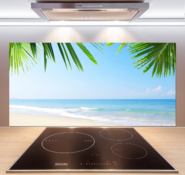 Glazen achterwand keuken Tropisch strand