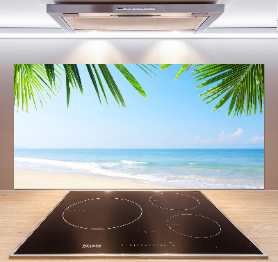 Glazen achterwand keuken Tropisch strand