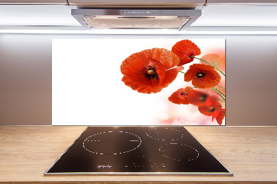 Keuken achterwand Klaprozen