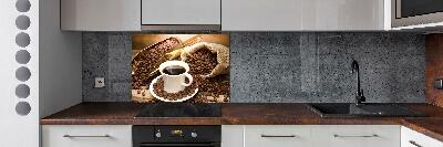 Achterwand keuken Een kopje koffie