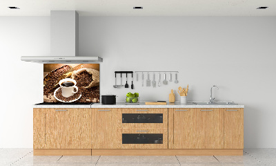 Achterwand keuken Een kopje koffie