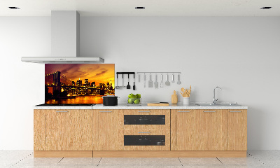 Glazen achterwand keuken Brooklynbrug
