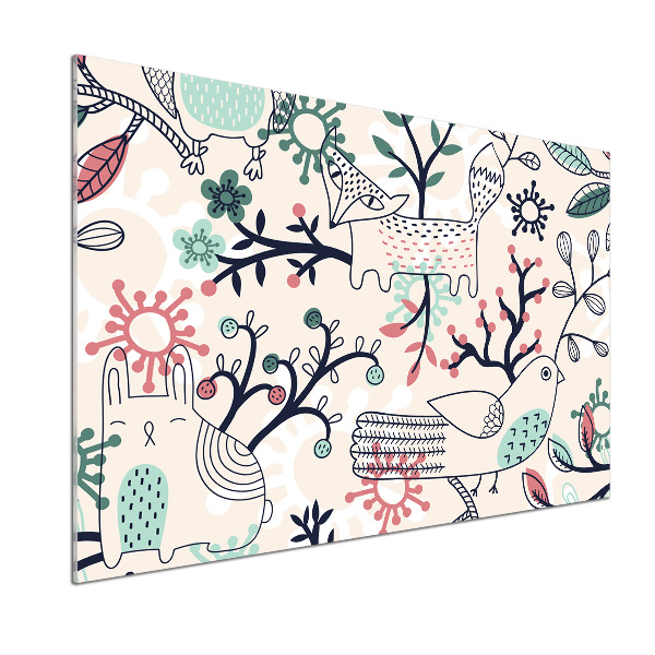 Keuken achterwand Dieren en bloemen