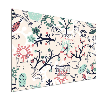 Keuken achterwand Dieren en bloemen