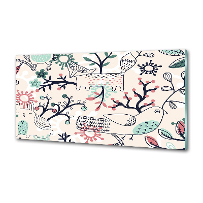 Keuken achterwand Dieren en bloemen