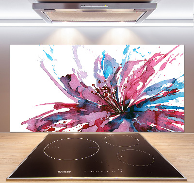 Achterwand keuken Abstracte bloem