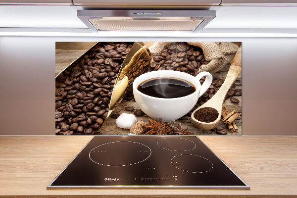 Achterwand keuken Een kopje koffie