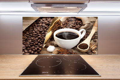 Achterwand keuken Een kopje koffie