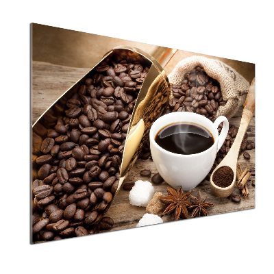 Achterwand keuken Een kopje koffie