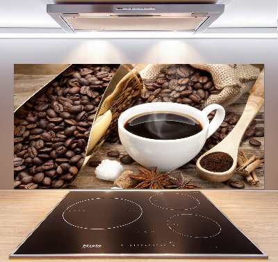 Achterwand keuken Een kopje koffie