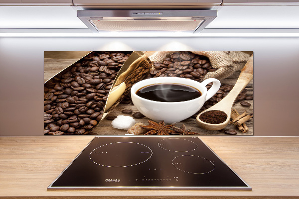 Achterwand keuken Een kopje koffie