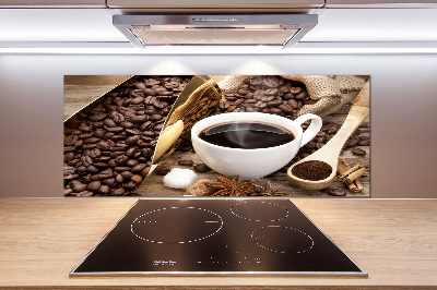 Achterwand keuken Een kopje koffie