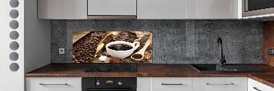 Achterwand keuken Een kopje koffie