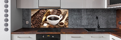 Achterwand keuken Een kopje koffie