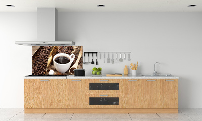 Achterwand keuken Een kopje koffie