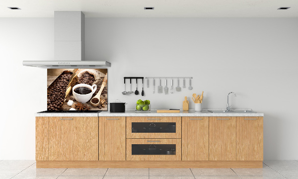 Achterwand keuken Een kopje koffie