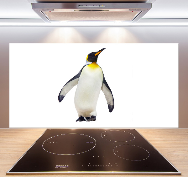 Glazen achterwand keuken Pinguïn