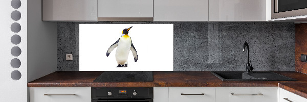 Glazen achterwand keuken Pinguïn
