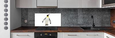 Glazen achterwand keuken Pinguïn