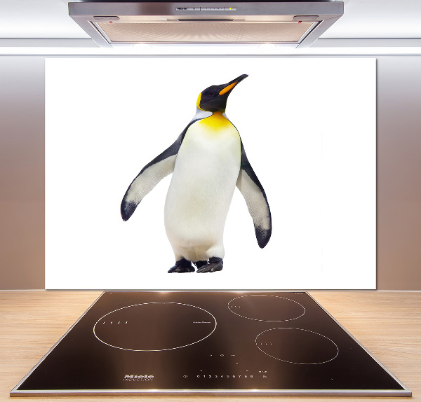 Glazen achterwand keuken Pinguïn