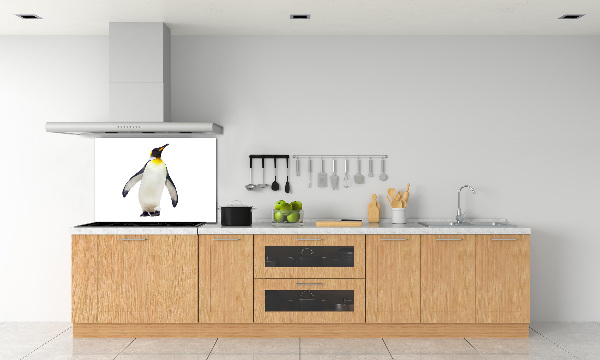 Glazen achterwand keuken Pinguïn
