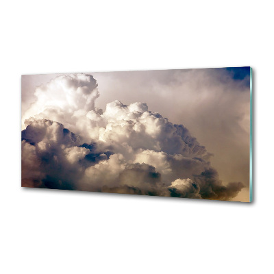 Glazen achterwand keuken Wolken aan de hemel