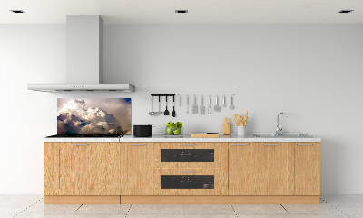 Glazen achterwand keuken Wolken aan de hemel