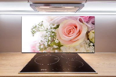 Achterwand keuken Een boeket bloemen