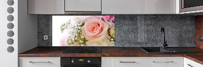 Achterwand keuken Een boeket bloemen