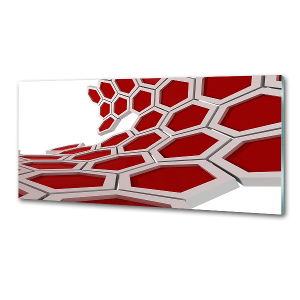 Spatscherm keuken 3D-abstractie