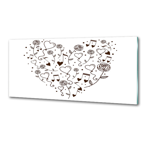 Glazen achterwand keuken Hart