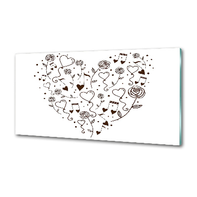 Glazen achterwand keuken Hart