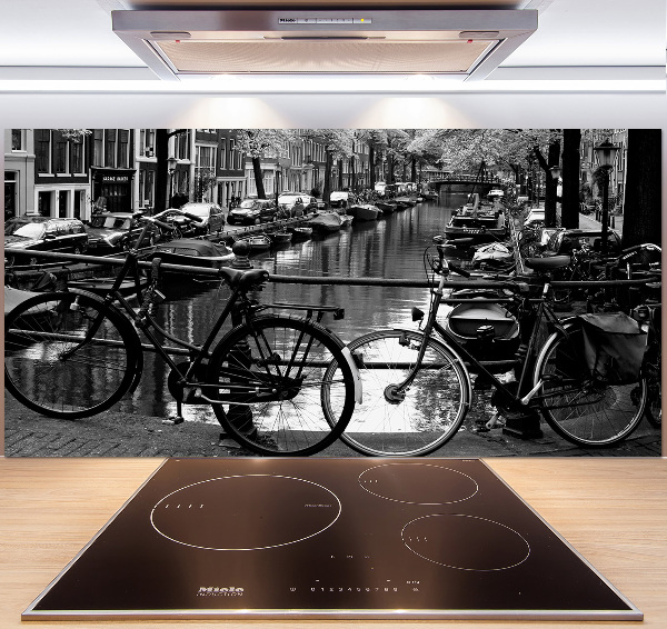 Spatplaat keuken Amsterdamse fietsen
